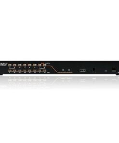 Switch KVM Cat 5 2-console 16-porte con porta Daisy-Chain, KH2516A