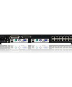 Switch KVM Cat 5 2-console 16-porte con porta Daisy-Chain, KH2516A