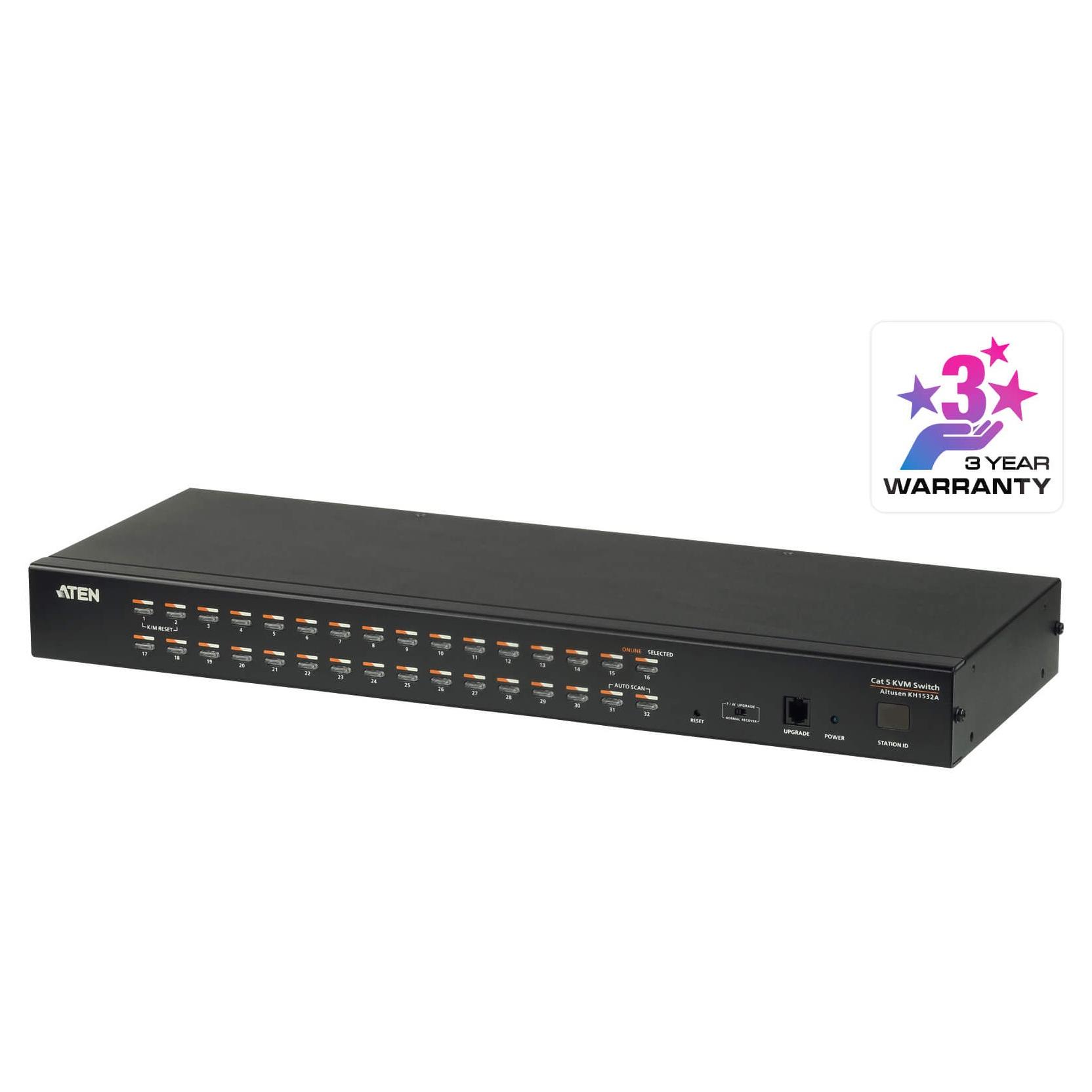 Switch KVM Cat.5 a 32 porte con porta Daisy-Chain, KH1532A