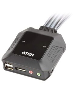 Switch KVM per doppio schermo DisplayPort (ThunderBolt) 2 USB