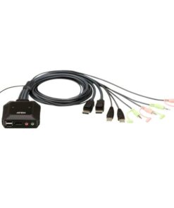Switch KVM per doppio schermo DisplayPort (ThunderBolt) 2 USB