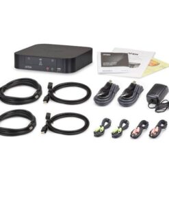 Switch KVMP per doppio schermo Mini DisplayPort (ThunderBolt) 2 USB