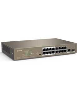 Switch con 16 porte PoE 10/100Mbps + 1 Gigabit/SFP Slot