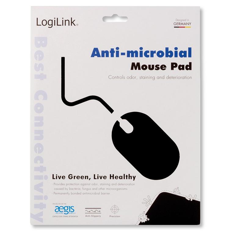 Tappetino Mouse con Protezione Antimicrobica Nero