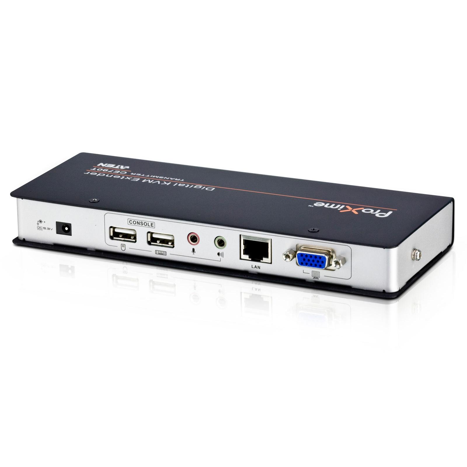 Trasmettitore Estensore Digitale KVM USB VGA Over LAN con Audio