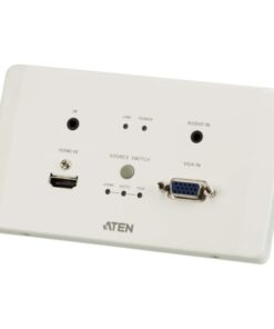 Trasmettitore HDMI e VGA HDBaseT con piastra da parete UE 4K VE2812UET
