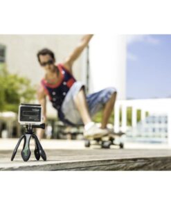 Treppiedi Flessibile con Telecomando Bluetooth Nero