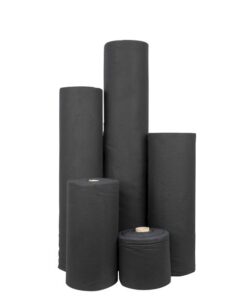 Deko-Molton, black, roll, 60cm 60m x 60cm