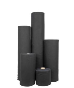 Deko-Molton, black, roll, 80cm 60m x 80cm