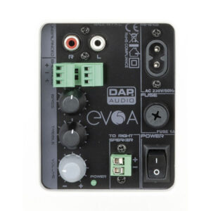 EVO 5A Set di diffusori attivi, 25W, colore: Nero