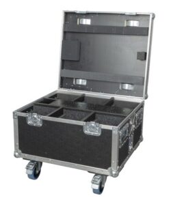 EventSpot 1600 Q4 Set Baule-caricatore, 6 pezzi, Alluminio spazzolato