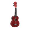 DIMAVERY UK-100 Soprano ukulele, flamed red
