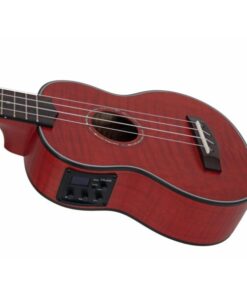DIMAVERY UK-100 Soprano ukulele, flamed red