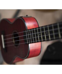 DIMAVERY UK-100 Soprano ukulele, flamed red