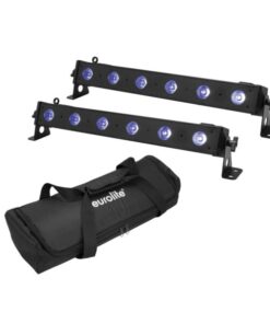 EUROLITE Set 2x LED BAR-6 QCL RGB+UV Bar + Soft-Bag