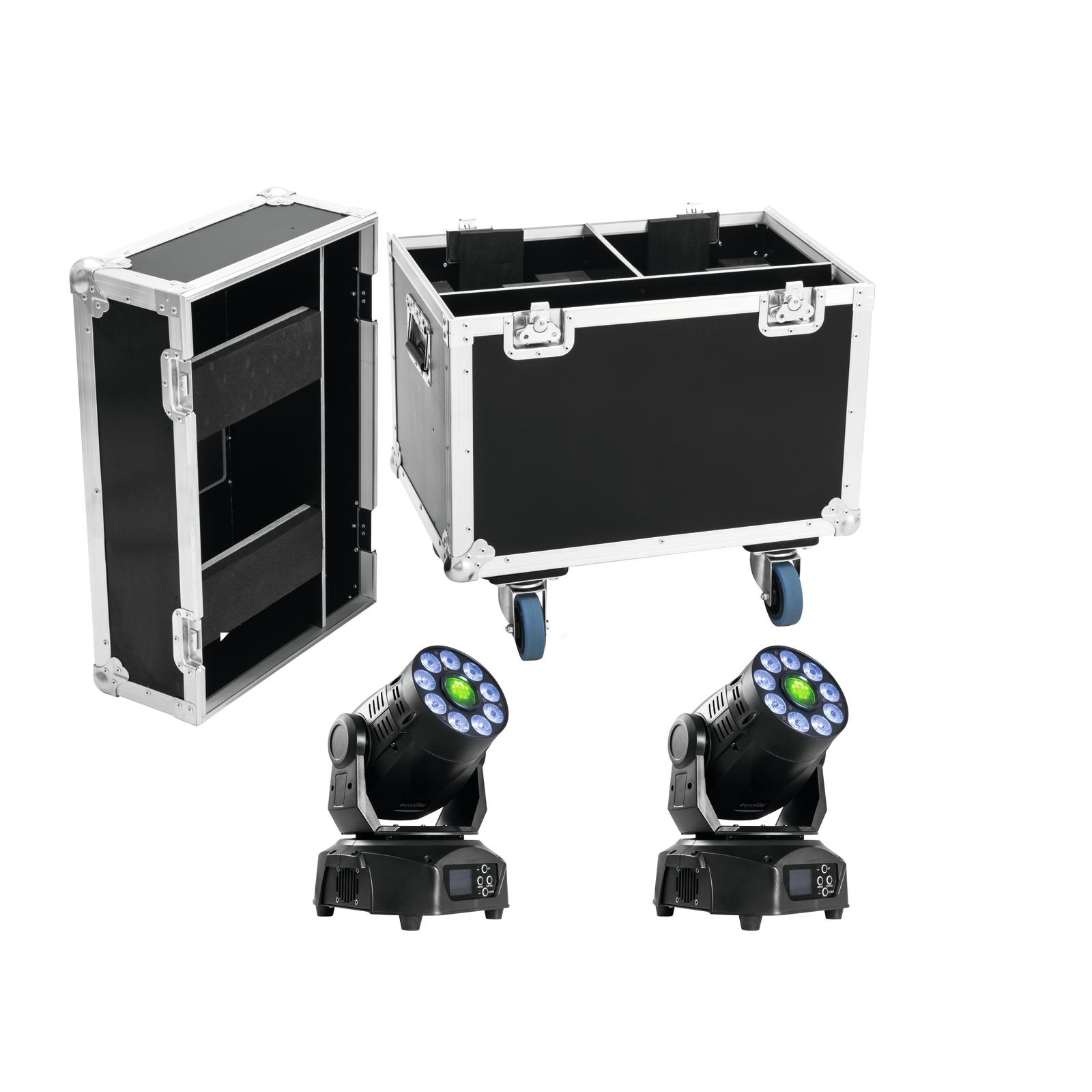 EUROLITE Set 2x LED TMH-75 Hybrid + Case