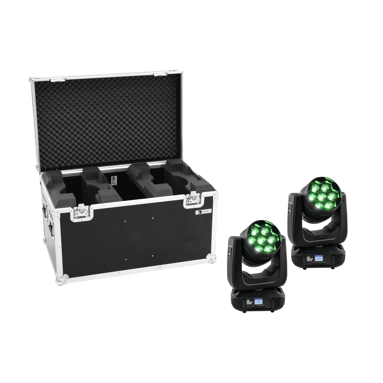 EUROLITE Set 2x LED TMH-X7 Wash Zoom + Case