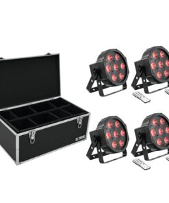 EUROLITE Set 4x LED SLS-7 HCL Floor + Case TDV-1