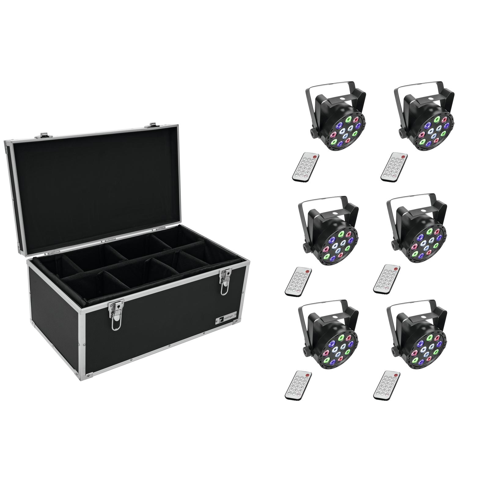 EUROLITE Set 6x AKKU Mini PARty RGBW Spot + Case TDV-1