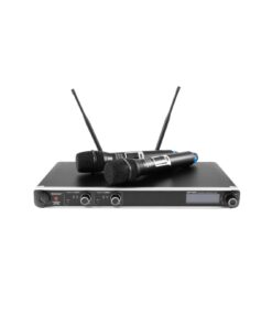 OMNITRONIC UHF-302 2-Channel Wireless Mic System 823-832/863-865MHz