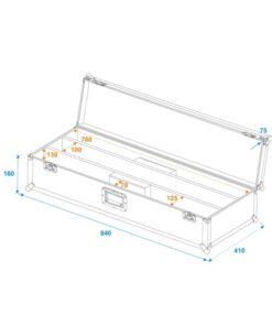 ROADINGER Flightcase 2x LED STP-10 ABL Sunbar