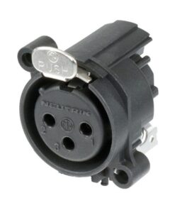 3 Pole Female XLR receptacle Montaggio orizzontale del PCB