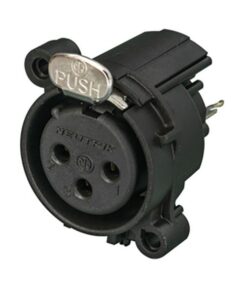 3 Pole Female XLR receptaclel Montaggio orizzontale del PCB