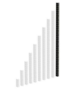 Adam Hall 19" Parts 61535 B 20 - Guida Rack Heavy Duty nera 20 U