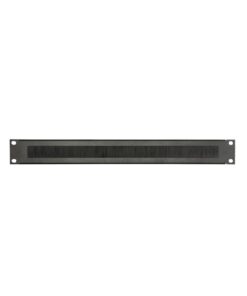 Adam Hall 19" Parts 87221 BRUSH - Pannello Rack 1 U acciaio nero con Spazzola