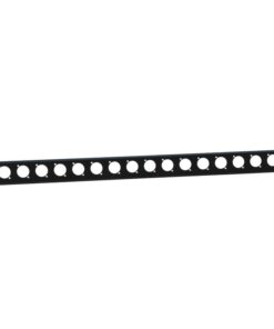 Adam Hall 19" Parts 872225 - Pannello rack a U 19” 1 U, con scarico della trazione per 16 prese