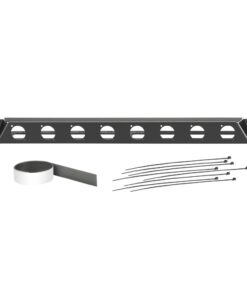 Adam Hall 19" Parts 872230 - Pannello rack angolare 19” per 8 prese TIPO D