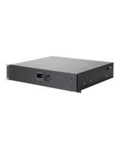 Adam Hall 19" Parts 87402 A CL - Cassetto portapacchi 2 U in alluminio con serratura a combinazione integrata