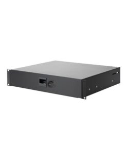 Adam Hall 19" Parts 87402 CL - Cassetto portapacchi 2 U in acciaio con serratura a combinazione integrata