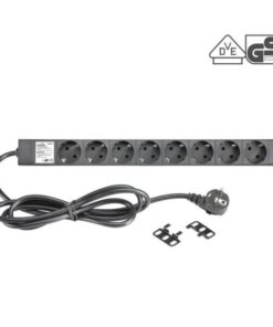 Adam Hall 19" Parts 87471 - Ciabatta da 19” a 8 prese, certificati VDE