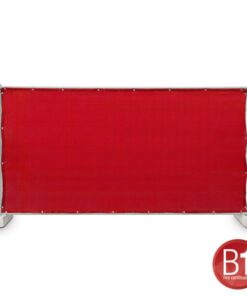 Adam Hall Accessories 0159 X BAU 7 - Garza per telone di recinzione tipo 800 1,76 x 3,41 m con occhielli, colore rosso