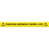 Adam Hall Accessories 58068 ENG - Social Distancing Tape 2 Meters / 6 Feet English