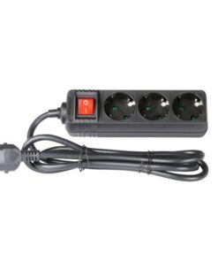 Adam Hall Accessories 8747 S3 - Ciabatta a 3 prese con interruttore