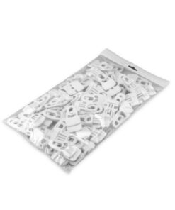 Adam Hall Accessories MIDI CLIP WHI M50 AH - Bag Article Midi Clip for Molton white ( 50 Pcs. )