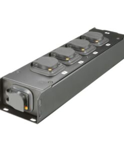 Adam Hall Accessories PROPORT 4 TT - Power Distribution Strip with 1x Power Twist TR1 IN + 5 x Power Twist TR1 OUT