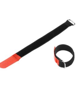 Adam Hall Accessories VR 2020 RED - Fascette Serracavi rosse in velcro 200 x 20 mm