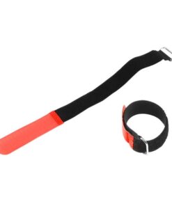 Adam Hall Accessories VR 2030 RED - Fascette Serracavi rosse in velcro 300 x 20 mm