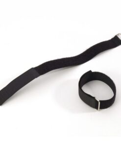 Adam Hall Accessories VR 4040 BLK - Fascette Serracavi nere in velcro 400 x 38 mm