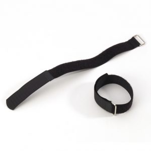 Adam Hall Accessories VR 5050 BLK - Fascette Serracavi nere in velcro 500 x 50 mm