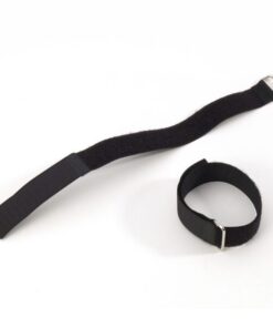 Adam Hall Accessories VR 5080 BLK - Fascette Serracavi nere in velcro 800 x 50 mm