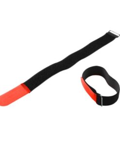 Adam Hall Accessories VR 5080 RED - Fascette Serracavi rosse in velcro 800 x 50 mm