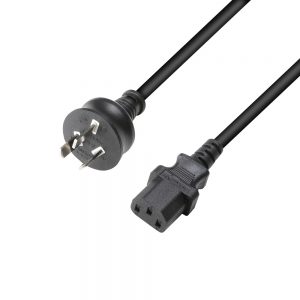 Adam Hall Cables 8101 KB 0150 AU - POWER CORD AS 3112 - C13 1,0mm² 1,5m AUS