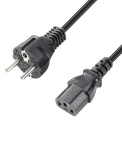Adam Hall Cables 8101 KB 1000 - Cavo di alimentazione CEE 7/7 - C13 10 m