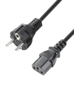 Adam Hall Cables 8101 KH 0200 - Cavo di alimentazione CEE 7/7 - C13 2 m