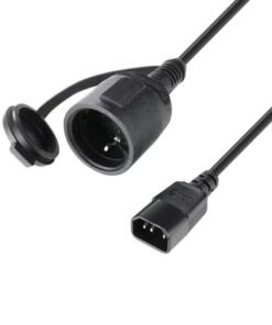 Adam Hall Cables 8101 KI 0050 - Cavo di alimentazione CEE 7/7 - C14 0,5 m