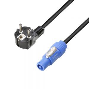 Adam Hall Cables 8101 PCON 0150 X - Cavo di alimentazione CEE 7/7 - Power Twist 1,5 mm² 1,5 m